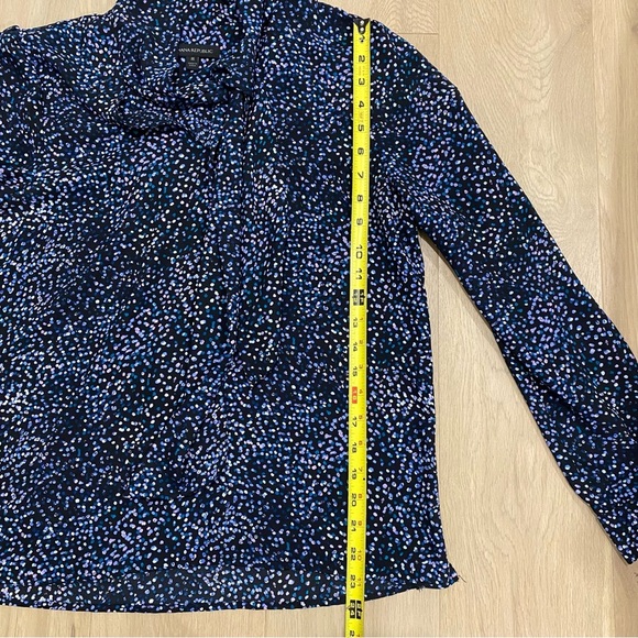 Banana Republic | Blue Polka Dot Tie Front Blouse 💙 - Picture 9 of 10
